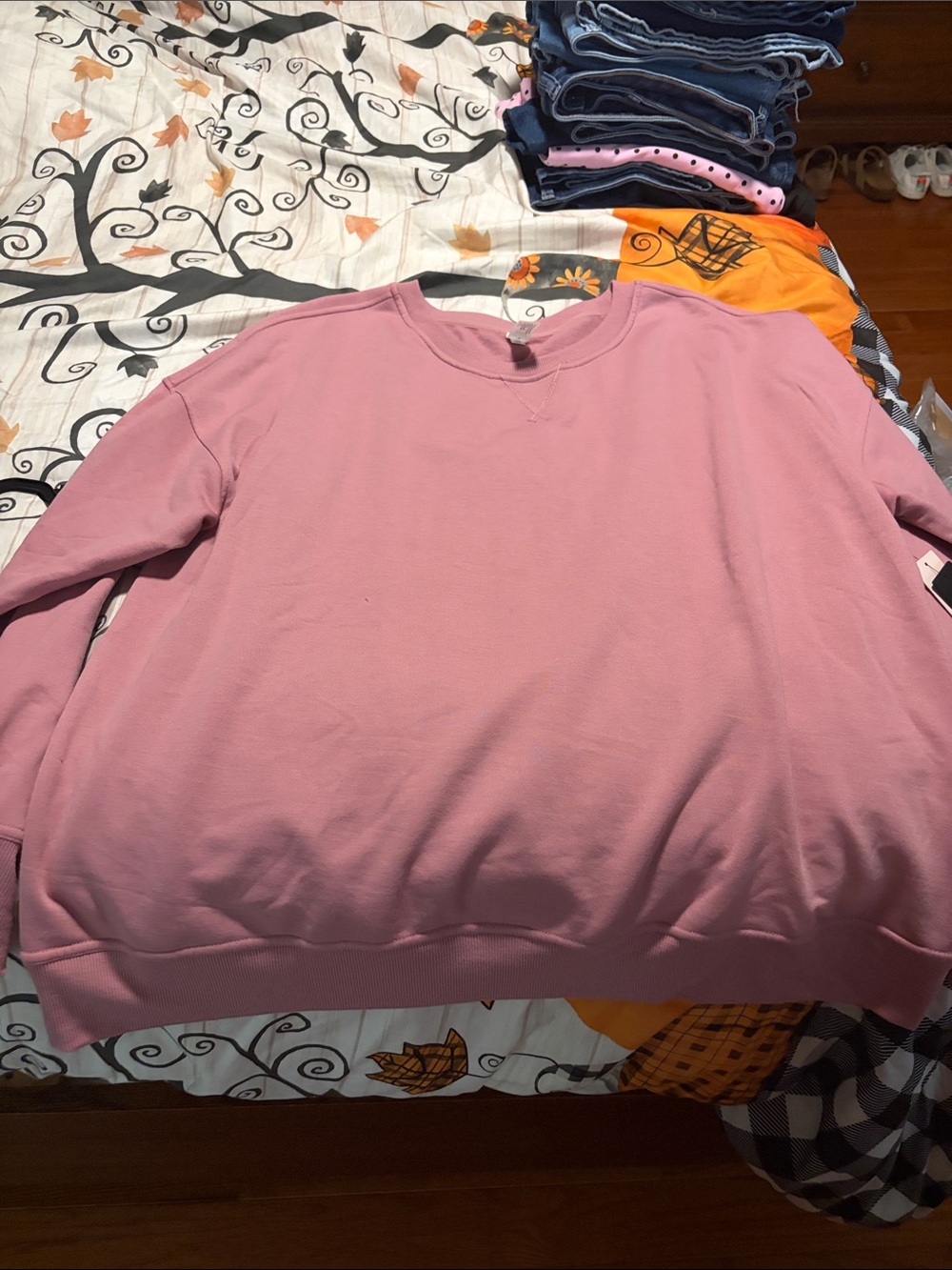 Women’s Crewneck Sweatshirt - Dusty Pink